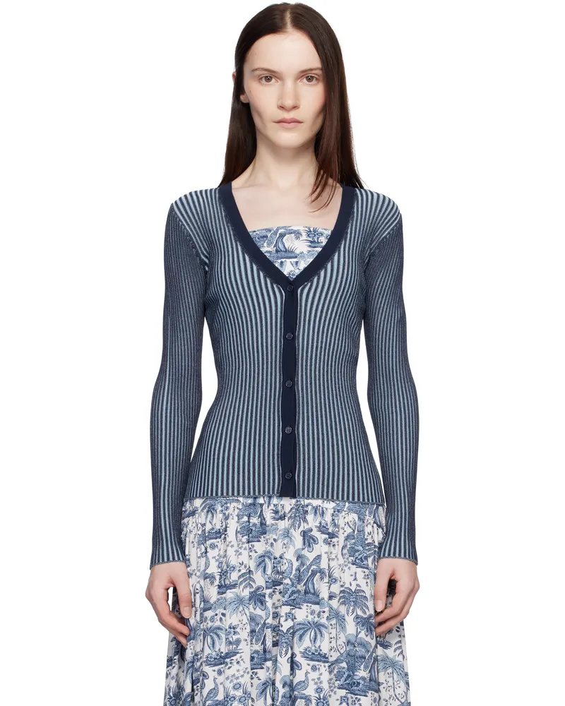 STAUD Navy Cargo Cardigan Nvcl