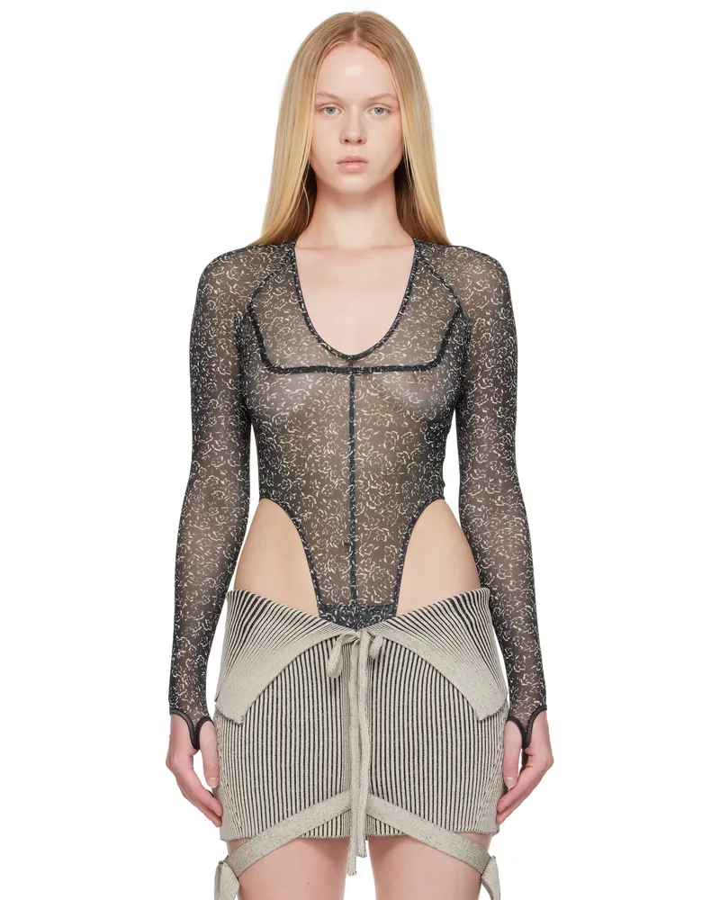 Charlotte Knowles Black Haze Bodysuit Daisy