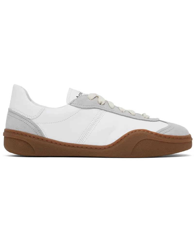 Acne Studios White & Gray Lace-up Sneakers Ao0