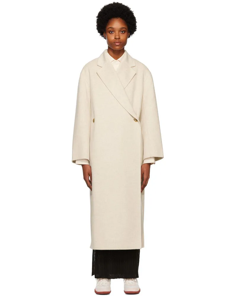 By Malene Birger Off-White Ayvian Double-Breasted Coat 110