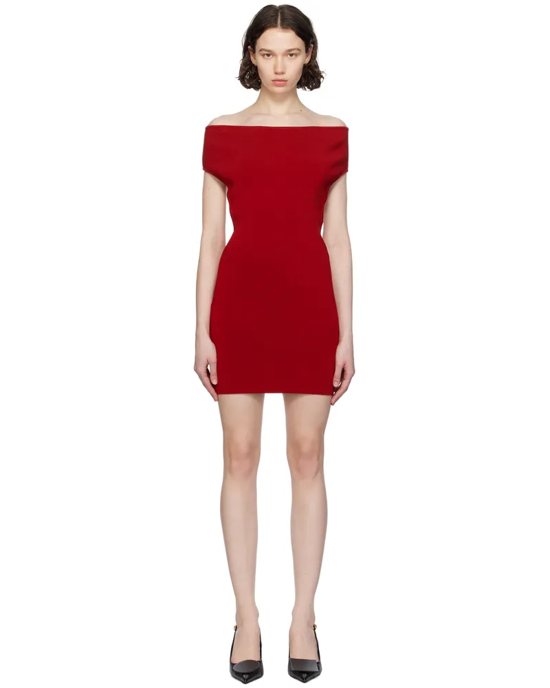 Jacquemus Red Les Sculptures 'La robe Cubista' Minidress 480