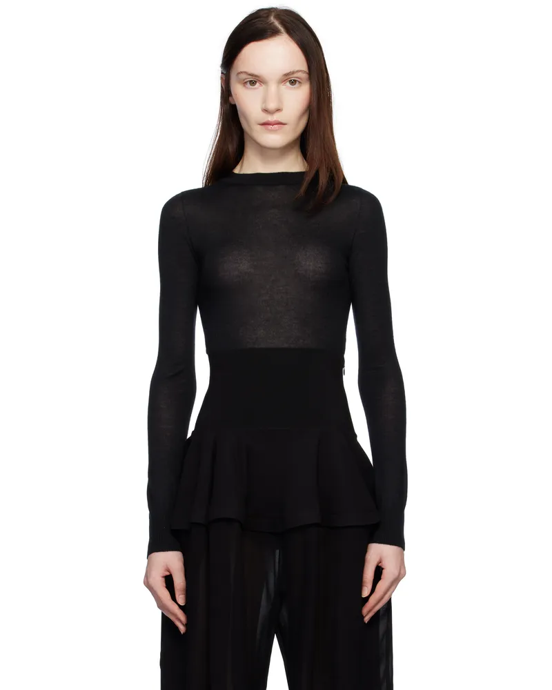 Alaïa Black Cashmere Bodysuit 995