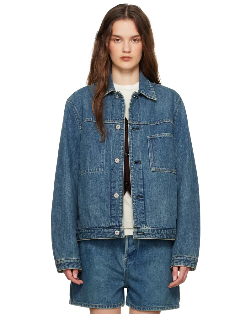 Jil Sander Blue Regular Fit Denim Jacket 420