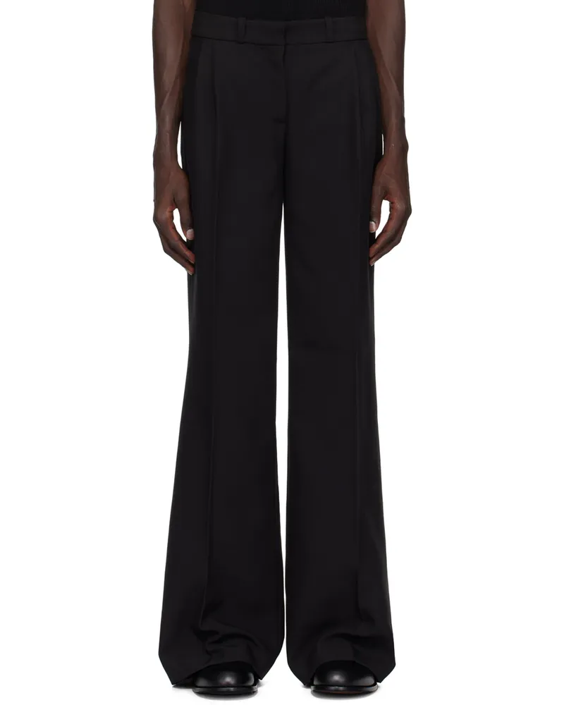 COPERNI Black Wide Leg Tailored Trousers Black
