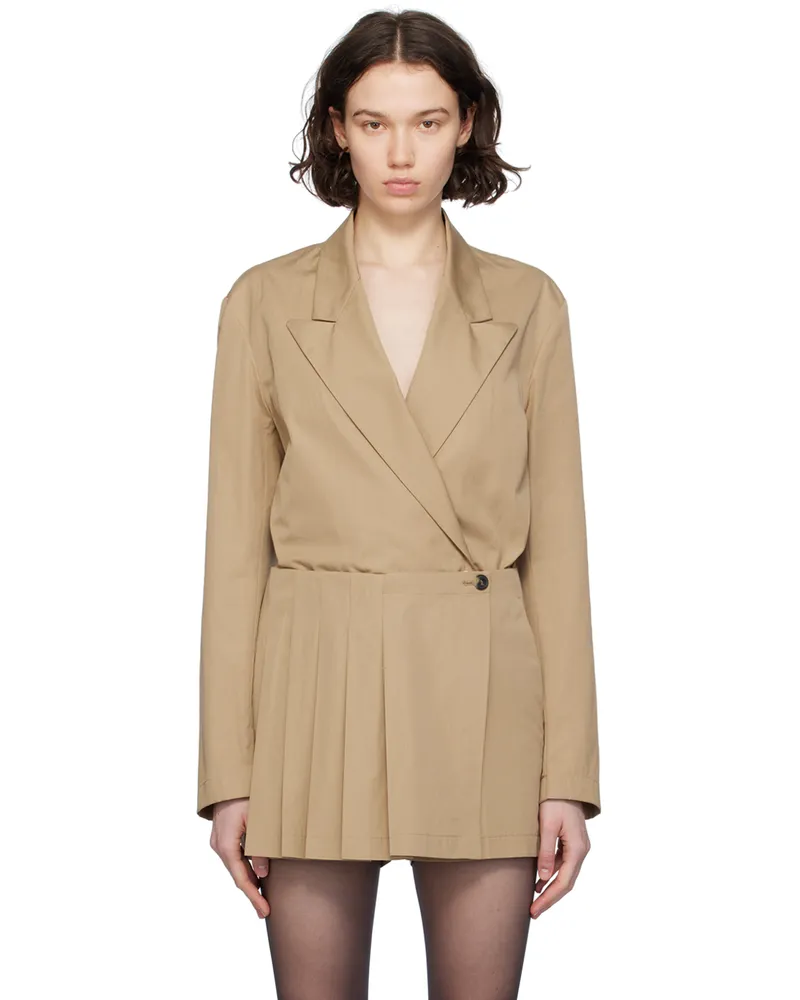 Dries van Noten Beige Blazer Shirt 103