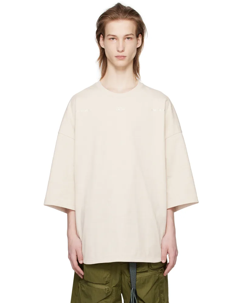 A. A. Spectrum Off-White Knockout T-Shirt Oatmilk