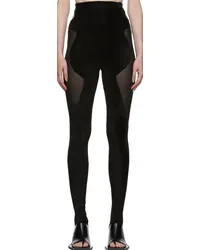 Dion Lee Black Chenille Intarsia Leggings Black