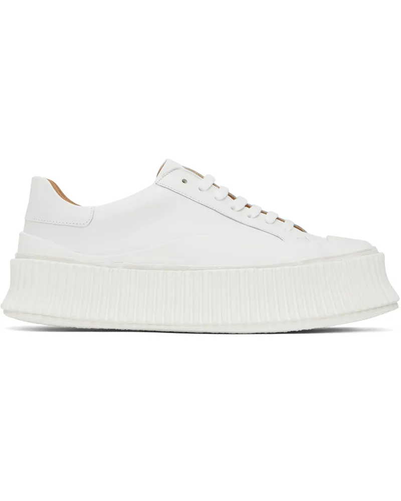 Jil Sander White Platform Sneakers 102
