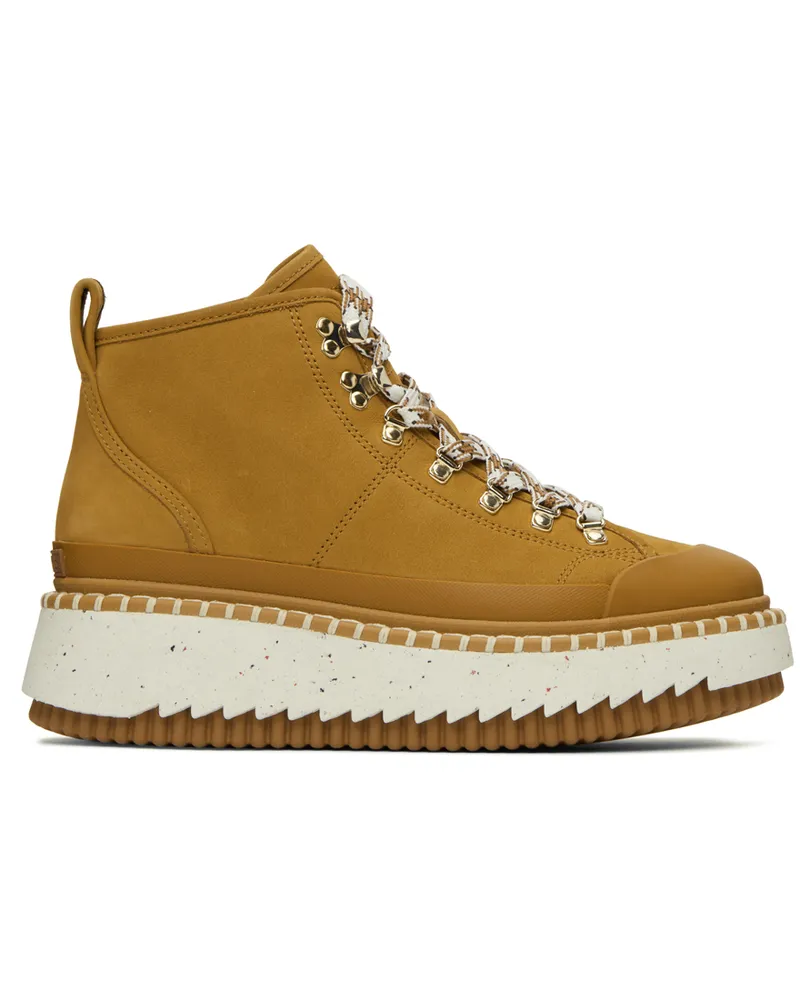 Chloé Brown Lilli Ankle Boots 211