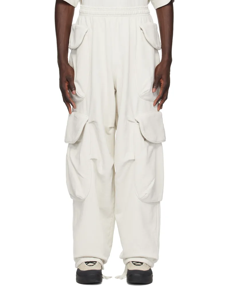 Entire Studios Off-White Heavy Gocar Cargo Pants Rice