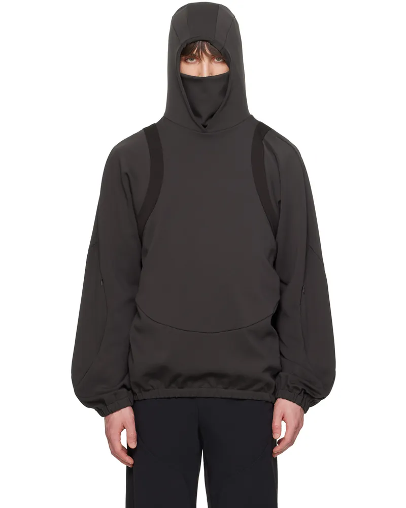 Uncertain Factor Brown Grude Patrol Hoodie Ganache
