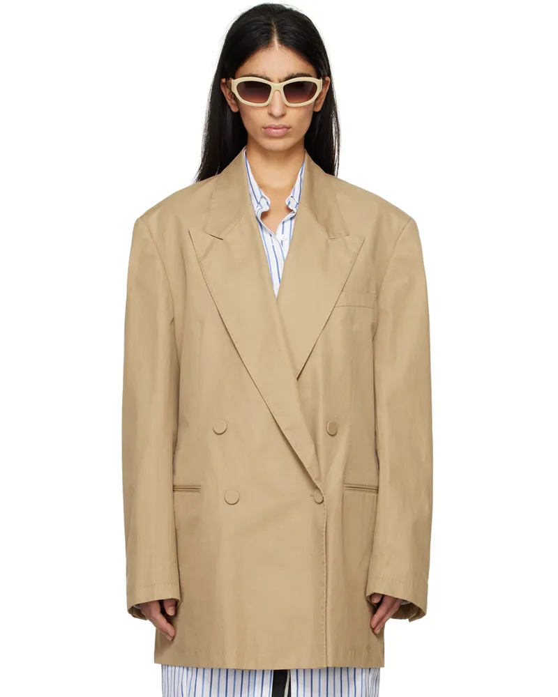 Dries van Noten Beige Oversized Blazer 103