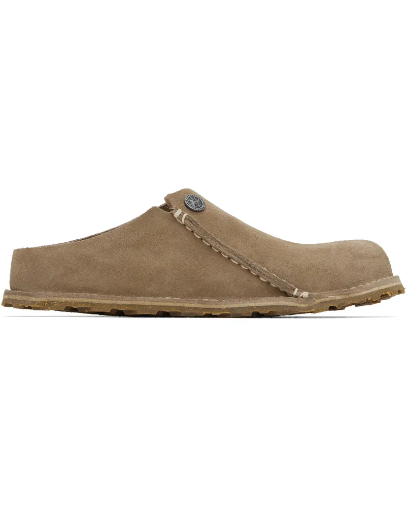 Birkenstock Beige Narrow Zermatt 365 Slip-on Loafers Grey