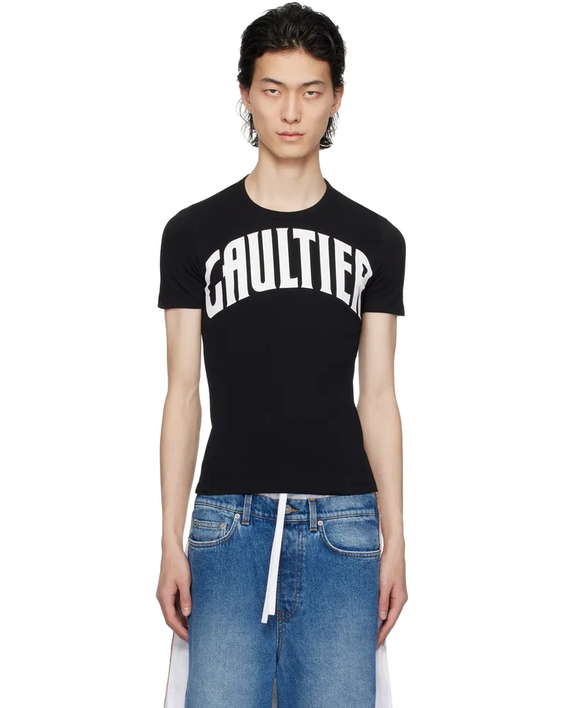 Jean Paul Gaultier Black 'The Gaultier' T-Shirt 0001-black