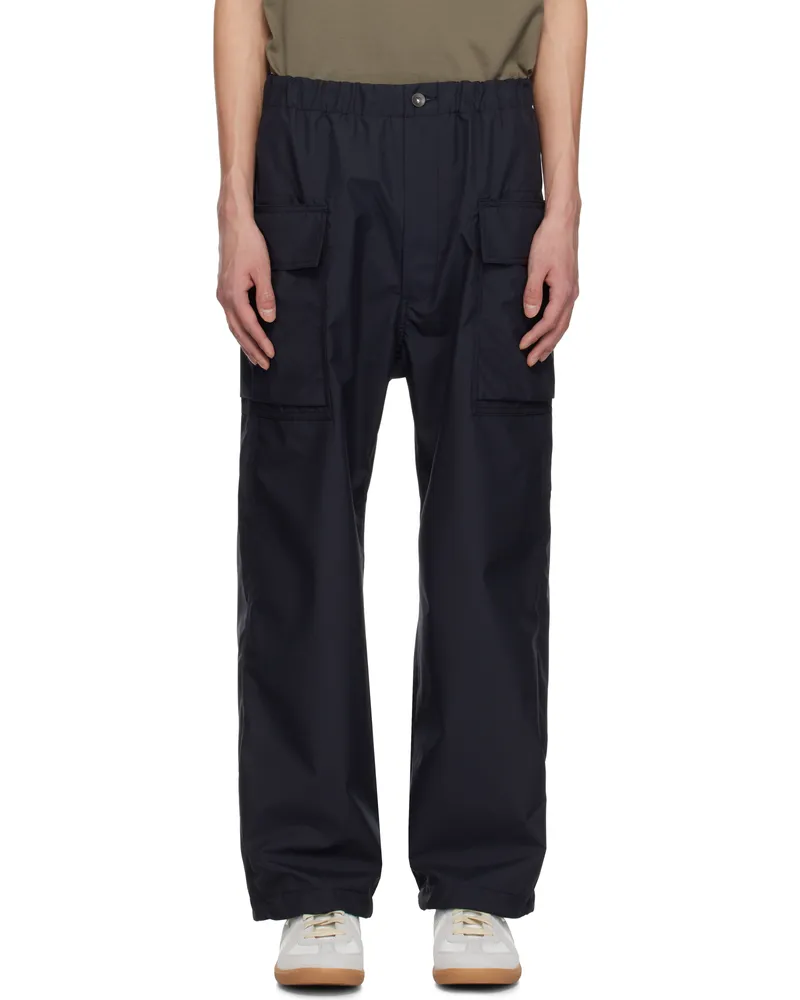 nanamica Navy 3L PERTEX SHIELD Cargo Pants Navy