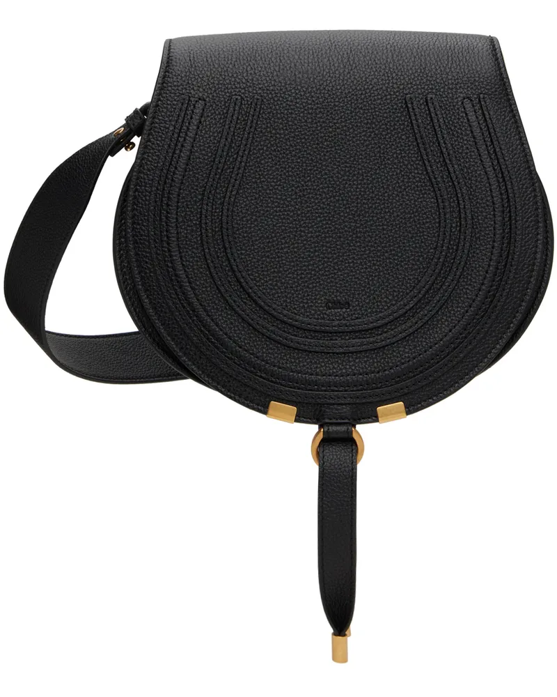Chloé Black Medium Marcie Saddle Bag 001