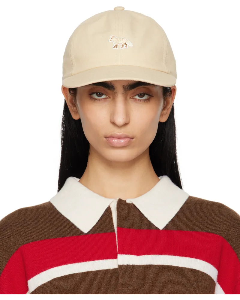 Kitsuné Beige Baby Fox Cap 0134