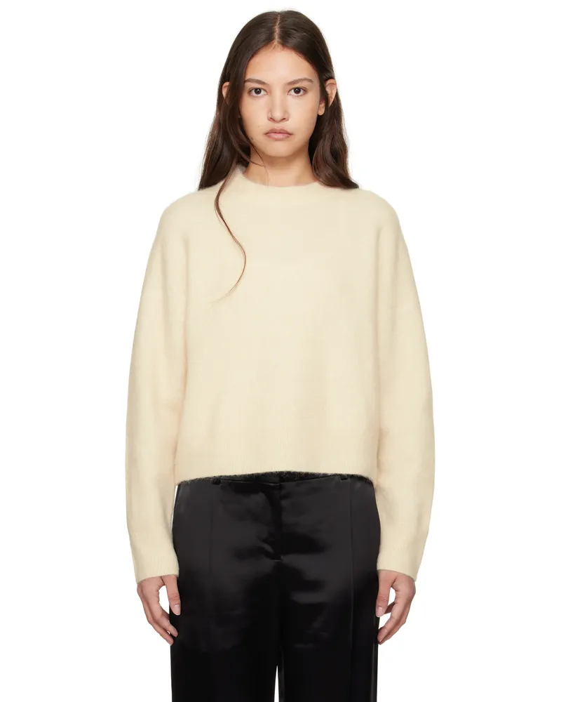 Filippa K Off-White Fluffy Sweater 0076