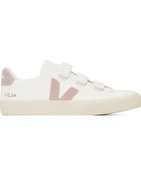 VEJA White & Pink Recife ChromeFree Leather Sneakers Extra-white_babe