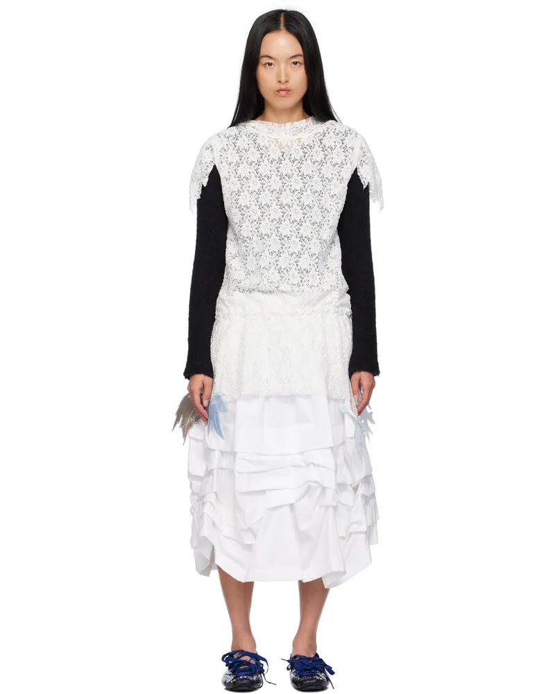 VeniceW White Garden Minidress White