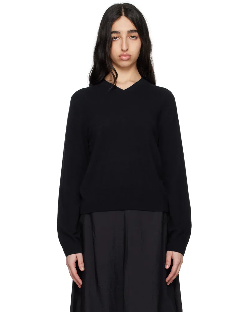 Totême Navy Classic V-neck Sweater Navy