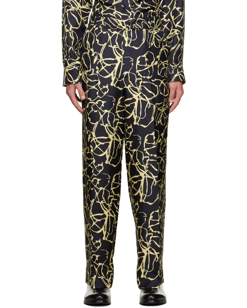 Officine Generale Navy Eren Trousers Darknavy