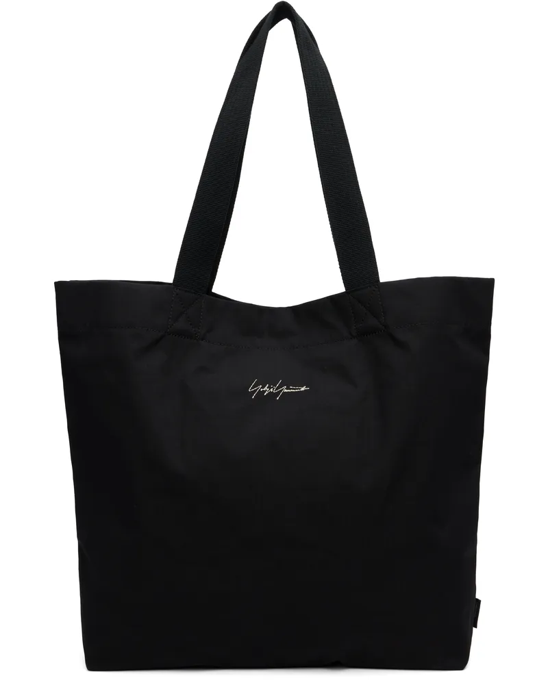 Yohji Yamamoto Black Y-3 KURO Canvas Tote Black