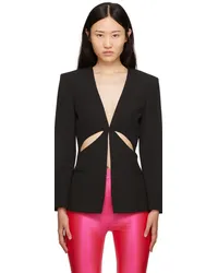 Versace Jeans Black Slashed Blazer Eblack