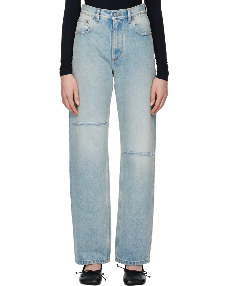 Maison Margiela Blue 5 Pocket Jeans 981