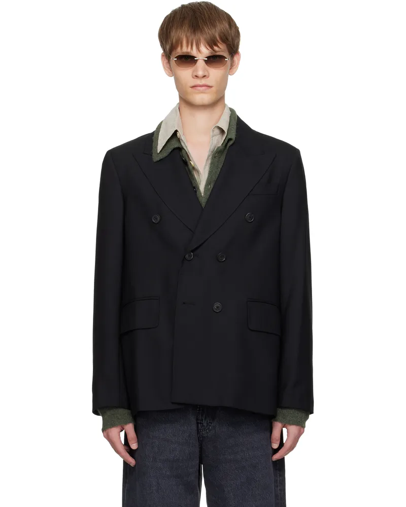 Our Legacy Black Unstructured DB Blazer Black