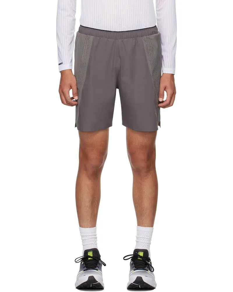 Soar Running Gray Long Run Shorts Grey