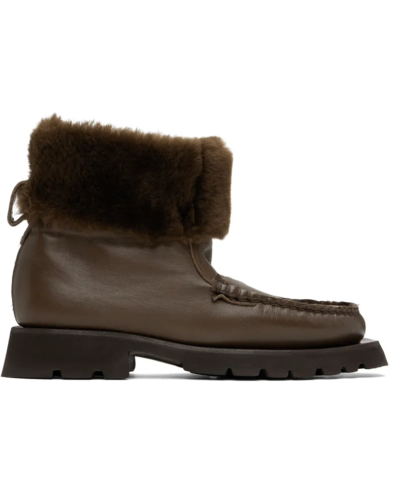 HEREU Brown Armenta Boots Forest