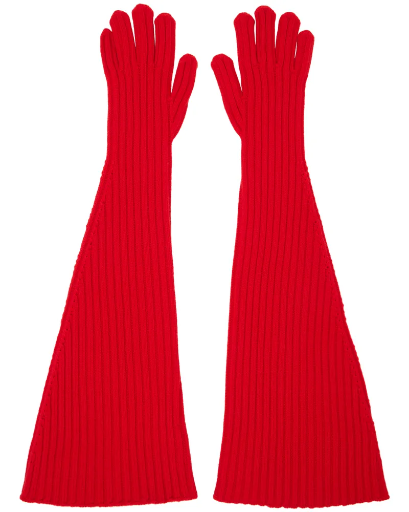 The Row Red Fergie Gloves Ftk