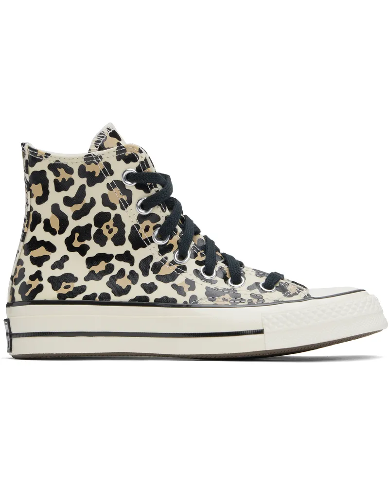 Converse Off-White Chuck 70 Glow-In-The-Dark Leopard Sneakers Egret