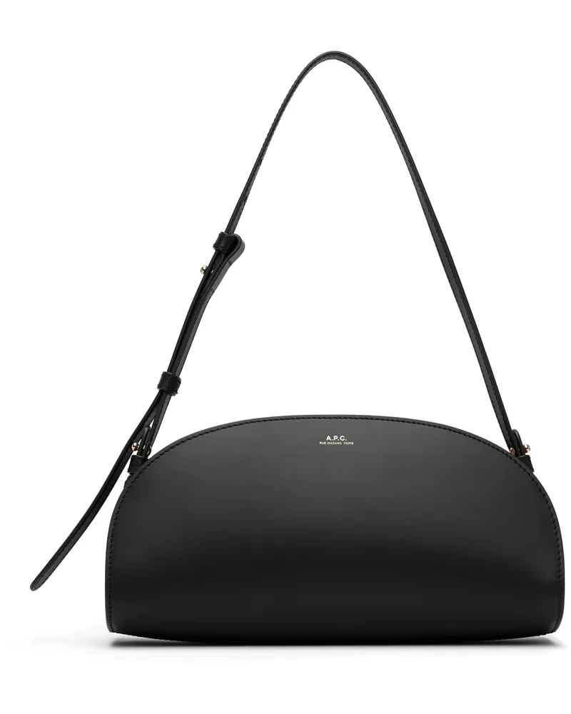 A.P.C. Black Demi-Lune Shoulder Bag Lzz
