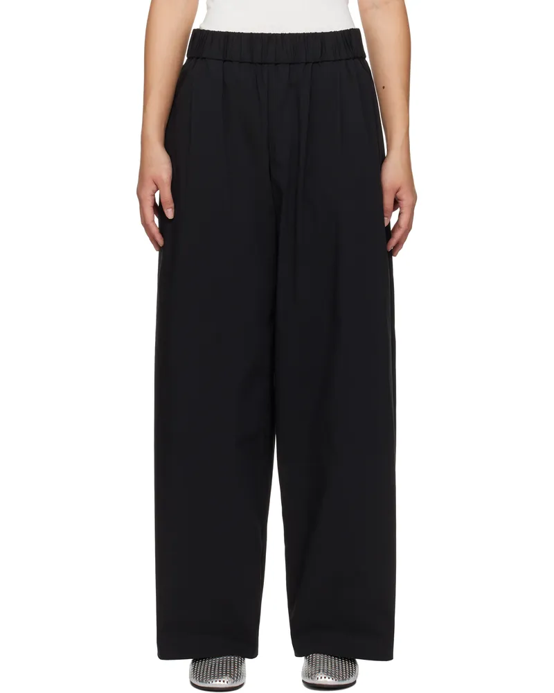 St. Agni Black Relaxed Trousers Black