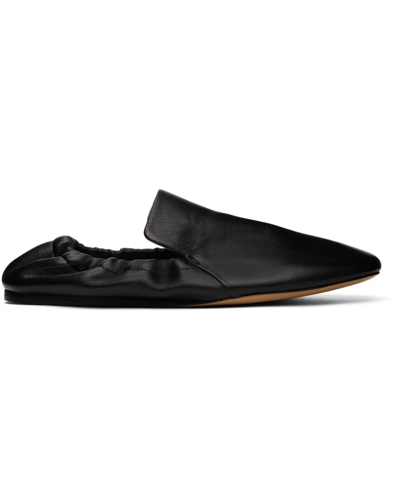 Le Monde Béryl Black Leather Loafers Black