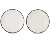 Silver Eclipse Dessert Plate Set