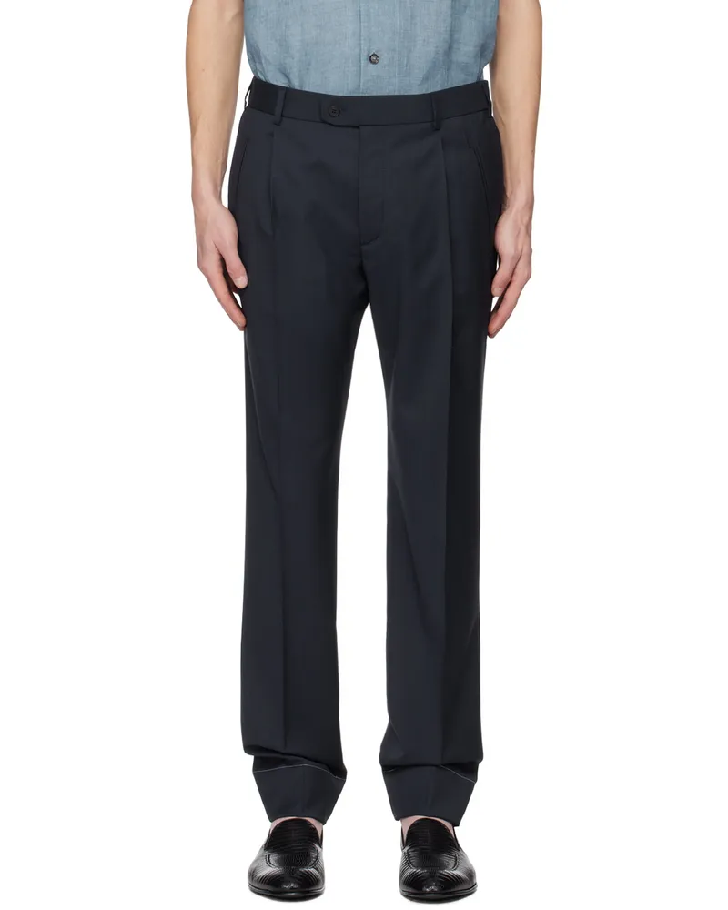 Brioni Navy Shebha Trousers 4100