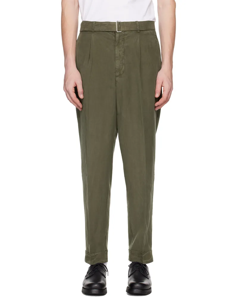 Officine Generale Khaki Hugo Trousers Olive