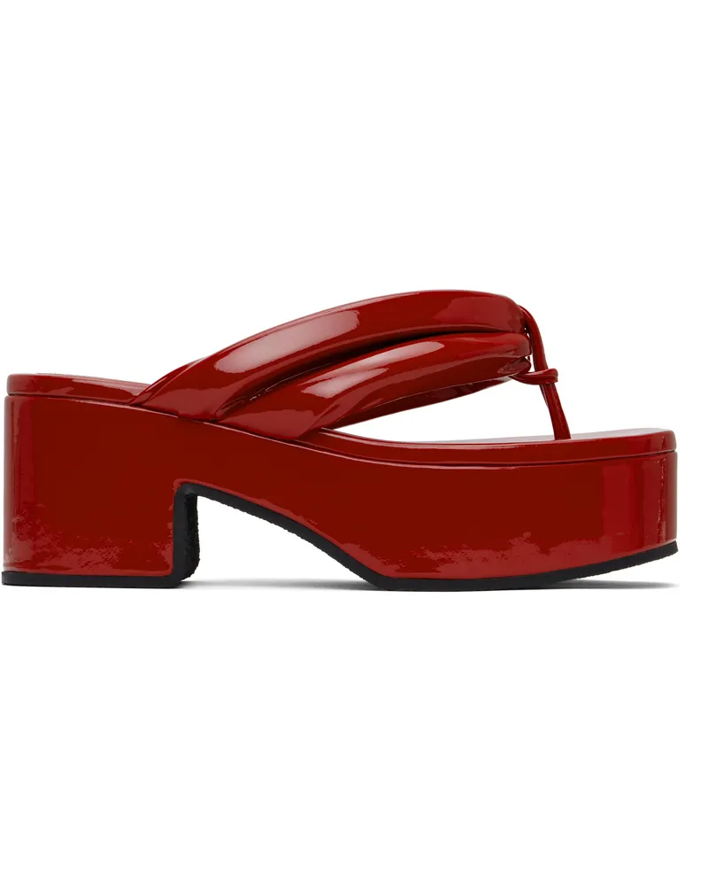 Dries van Noten Red Platform Sandals 351