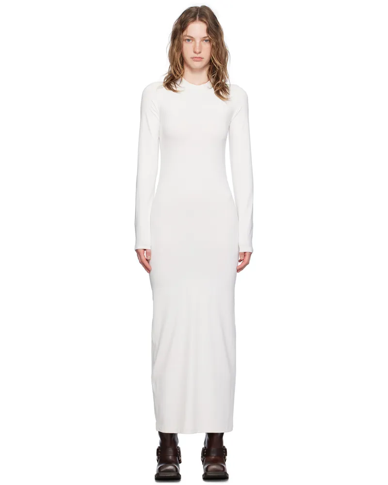 Acne Studios Off-White Crewneck Maxi Dress Aeg