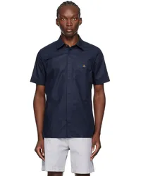 Vivienne Westwood Navy Classic Shirt Aw24-navy