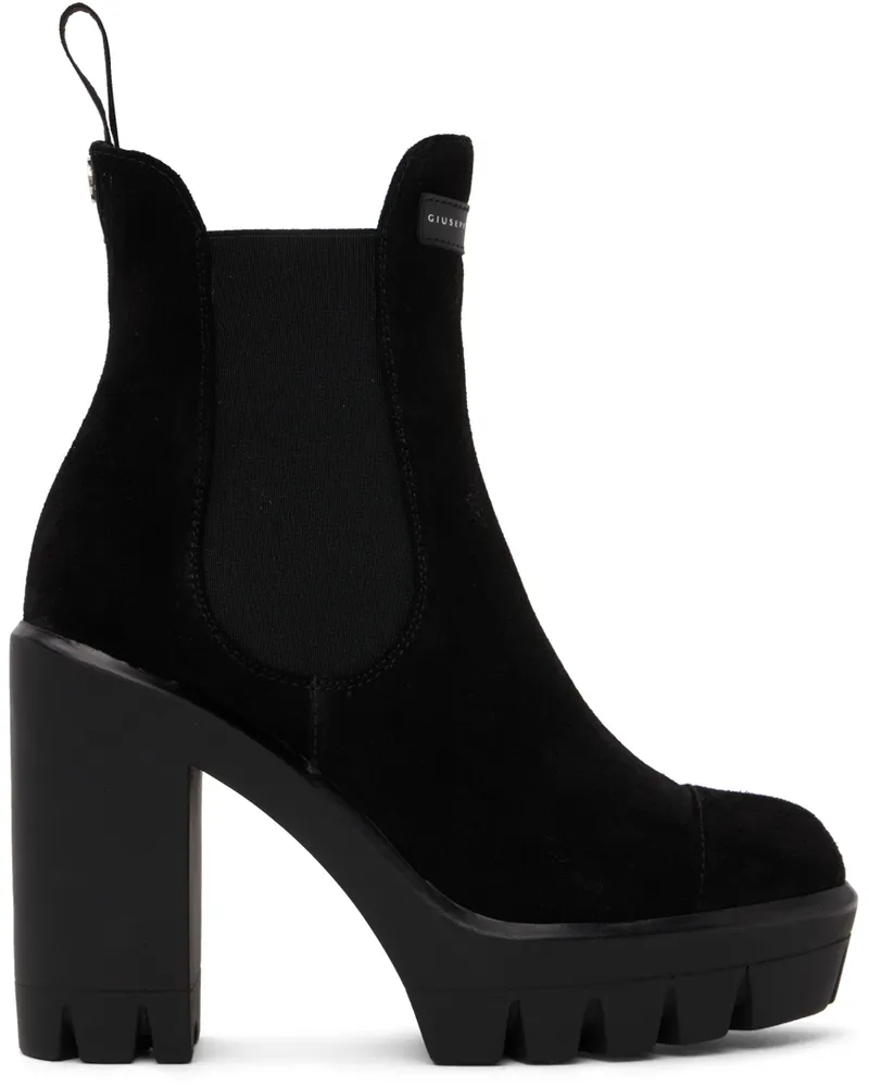 Giuseppe Zanotti Black Tonix Chelsea Boots Black