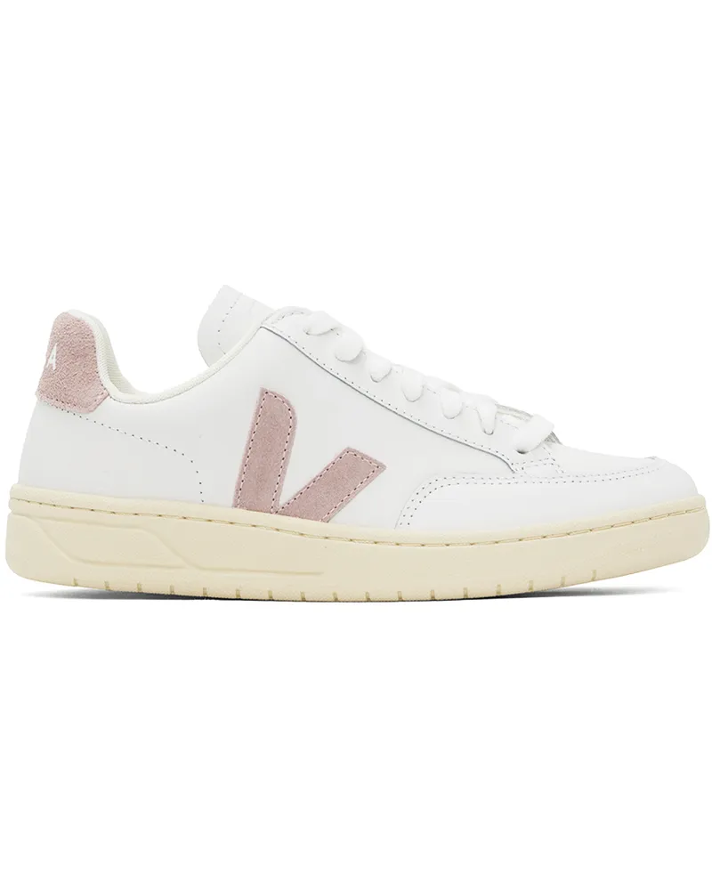 VEJA White V-12 Leather Sneakers Extra