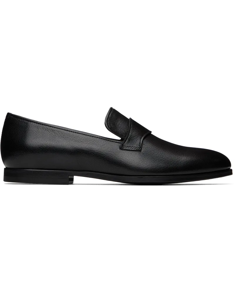 A.P.C. Black Anastasia Barbieri Edition Leather Loafers Lzz