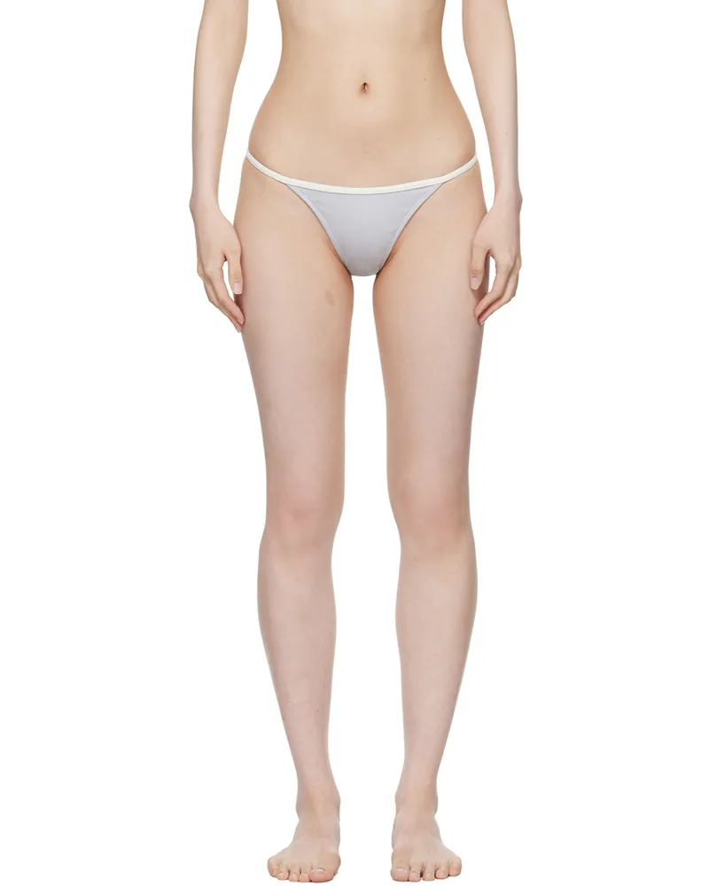 Paloma Wool Gray Leiti Bikini Bottoms 810