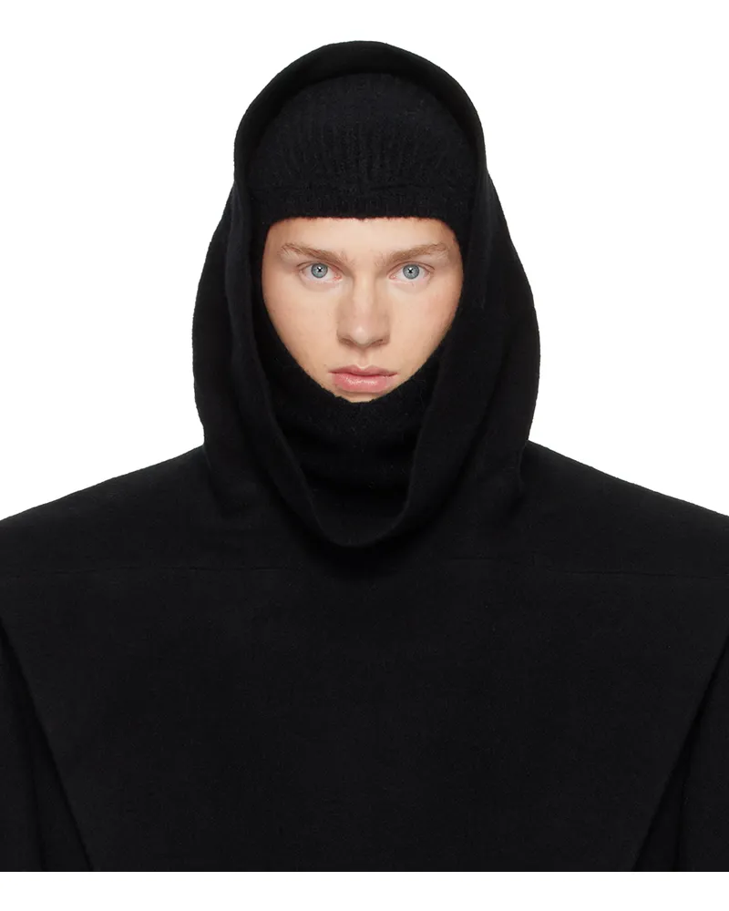Rick Owens Black Porterville Cowl Hoodie 09