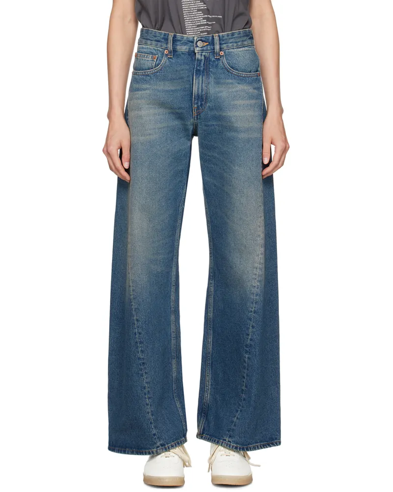 Maison Margiela Blue Twisted Outseam Jeans 980