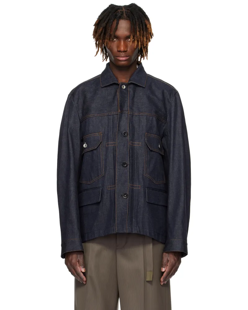 Sacai Indigo Flap Pocket Denim Jacket 499